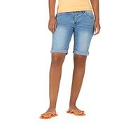 Timezone Slim NaliTZ Short Pantaloncini, Sky Mid Blue Wash, 32 Donna