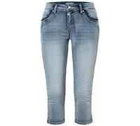 Timezone Slim Talitz 3/4, Pantaloncini Donna, Blu (Aqua Blue Wash 3039), W29 (Taglia Produttore: 29)