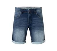 Timezone Uomo Pantaloncini Jeans, Chiusura a Bottoni, Design a Cinque Tasche.