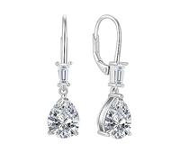 TIMFROZ Orecchini pendenti da donna in argento Sterling 925 con zirconia cubica 5A, orecchini a monachella, per anniversario, festa della mamma, compleanno, Natale, regali per lei, Zirconia cubica
