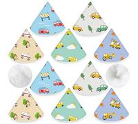 Timgle 10 coperture per pipì in velluto corallo, forte assorbimento d'acqua, per bambini, riutilizzabili, accessori per cambio pannolini, regalo per neonati (auto)