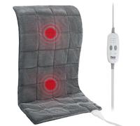 TiMiCalda Cuscinetto riscaldante per schiena, cuscinetto riscaldato ponderato per collo, spalle, crampi e ginocchia, 3 modalità di massaggio e 3 livelli di calore, spegnimento automatico, regalo caldo