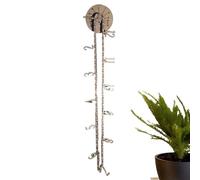Timing Chain Clock, Sturdy Handmade Wooden Chain, 3,15 x 19,69 pollici Compatto Gear Clocks Figurina, Adorabile Desktop Wood for Dormitory, Bedroom, Shelf, Apartment Decor