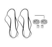 Timing puleggia set in lega di alluminio stabile 60 denti 20 denti stampante 3D Timing puleggia con cintura in gomma per macinazione a mezzi di fresatura marcia macchine per (20T 5 mm (0,2 pollici)