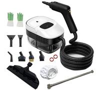 Timisea Pulitore a vapore professionale per tutto, 15 secondi, riscaldamento a 360°, potente pulizia a vapore per auto, bagno, cucina, tappeti, tappezzeria con accessori