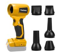Timisea Soffiatore per foglie Turbo Jet Dewalt, 18 V/20 V, motore senza spazzole, velocità variabile, per animali domestici, computer, barbecue, neve, auto, asciugatrice (senza batteria)