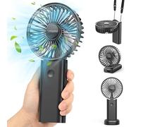 Timiyou Mini Ventilatore Portatile, Ventilatore da Tavolo USB Piccolo, 3 Velocità, a batteria, Pieghevole, Perfetto per Casa, Ufficio, Camera da Letto e Viaggi all’aperto