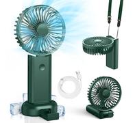 Timiyou Ventilatore Silenzioso, Delicato Mini Ventilatore Portatile USB Ricaricabile Silenzioso Pieghevole 3 Velocit Ventilatore per Viaggio/Trucco/Campeggio/Esterni/Interni/Spostamenti/Ufficio