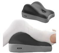 TIMJAN Cuscino a cuneo for il supporto della schiena, cuscino in memory foam for l'elevazione delle gambe e for la lettura, design ergonomico for dormire seduti e leggere(Black)
