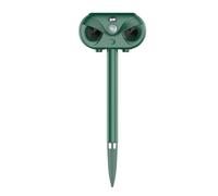 TIMJAN Repellente Solare for Gatti, Repellente ultrasonico da Giardino for Volpi con sensore di Movimento, Luce Flash, Repellente Impermeabile for Animali, Gatti, Cani e piccioni