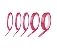 TIMJJG 5 rotoli di nastro adesivo in mylar rosa, nastro adesivo multiuso, per lavagna bianca, etichetta, decorazione (2/3/6/10/15 mm x 66 m)