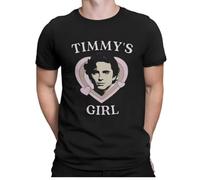 Timmys Girl T-Shirts Men American Actor Timotee Chalamet Funny Pure Cotton Tees Round Collar Short Sleeve