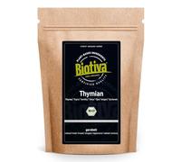 Timo Bio 100g - Timo maggiore, tagliato - Thymus vulgaris - senza distaccanti - confezionato e controllato in Germania - Biotiva