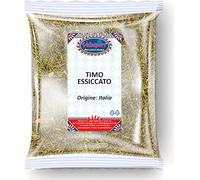 Timo Frantumato Essiccato al Sole - Busta da 100 gr | Gluten Free Vegan | Timo Selvatico Secco per Tisane e Infuso | Spezia Cruda 100% Naturale Coltivazione Selezionata Qualità Premium (Timo Secco)
