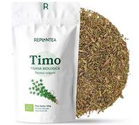 TIMO TISANA BIO 120g (+50 Tazze) | Timo Essiccato Sfuso per Tisane e per la Cucina | Thymus vulgaris REPLANTEA®