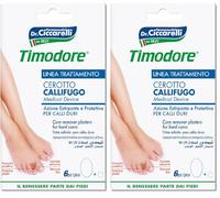 Timodore, Cerotto Callifugo per Calli Duri, Indicati per Estirpare Rapidamente i Calli Duri dei Piedi Senza Dolore, Adatto Anche per le Mani, 100% Made in Italy, Dermatologicamente Testato, 6 pz