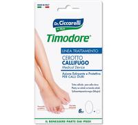 Timodore CEROTTO CALLIFUGO SAGOMATO PER CALLI DURI APPLICARE SU FORMAZIONI CORNEE DURE IGIENEPIEDE 6 PEZZI