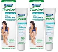 Timodore, Crema Deodorante, Contrasta l'Eccessiva Traspirazione e il Cattivo Odore del Piede, con Proprietà Antibatteriche, 100% Made in Italy, Dermatologicamente Testato, 50 ml (Confezione da 2)