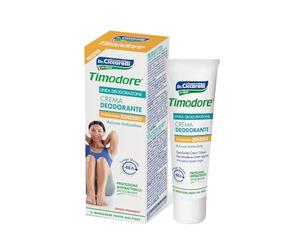 Timodore, Crema Deodorante Zenzero 48h, Ideale da Utilizzare in Casi di Ipersudorazione e Bromidrosi, Efficace 48 h, Protezione Antibatterica, 100% Made in Italy, Dermatologicamente Testato, 50 ml