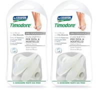 Timodore, Cuscinetto Dita a Martello, Protegge e Distende le Dita Contratte, Previene Eventuali Callosità Causate dalla Frizione della Calzatura, 100% Made in Italy, Dermatologicamente Testato, 1 Paio