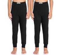 Timone Calzamaglia Bambino e Bambina Lunga TI30-128 ((2 Pack) Nero, 152)