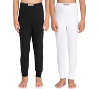 Timone Calzamaglia Bambino e Bambina Lunga TI30-128 ((2 Pack) Nero/Bianco, 152)