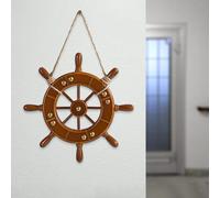 Timone fatto a mano in legno Sea Life Tema nautico Home Room Wall Ornament