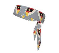 Timor Est - Fascia per capelli unisex, con fascia per il sudore, per sport, allenamento, corsa, atletica, unisex