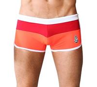 Timoteo Boxer Bas Maillot A Speedster cornice pour hommes en Bleu Marine/Arancio vita L