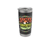 Timoteo preferito di Babbo Natale Timothy Nome personalizzato Bicchiere termico in acciaio inox doppia parete