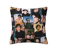 Timothee Star Chalamet Fodera per cuscino da tiro Fodera per cuscino decorativa con accento quadrato Fodera per cuscino morbida 16"X16"
