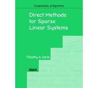 Timothy A. Davis Direct Methods for Sparse Linear Systems (Tascabile)