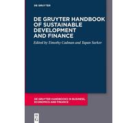 Timothy Cadman De Gruyter Handbook of Sustainable Development and Fi (Tascabile)
