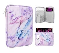 TiMOVO 13 Pollici Tablet Sleeve con Tasca per iPad Air 13", iPad PRO 13", iPad PRO 12.9", Galaxy Tab S9+/S9 Plus/S10+/S10 Plus/S9 Fe+/S9 Fe Plus 12.4", Remarkable Paper PRO 11.8", Marmo Viola & Blu
