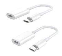 TiMOVO 2 Pezzi Adattatore da Lighting a USB C Supporto 35W Ricarica Veloce