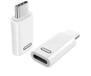 TiMOVO 2 Pezzi Adattatore da Lightning Femmina a USB C Maschio, con Caricatore PD Veloce da 35W e Trasferimento Dati per iPhone 15/16/Pro/Pro Max/Plus, iPad PRO/Air Adattatore USB-C