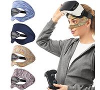 TiMOVO 4 Mascherine VR per Occhi per Meta Quest 3/Quest 3S, VR Face Cover con Cinghia Elastica, VR Banda Anti-Sudore Atletica per PS VR2/Meta Quest PRO/Meta Quest 2/HTC Vive, Multicolore