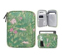 TiMOVO 6-7 Pollici Custodia per Tablet per Nuovo Kindle Paperwhite/Colorsoft Signature Edition, Custodia Protettiva con Tasca per Kindle E-Reader/Oasis, Fiore Verde