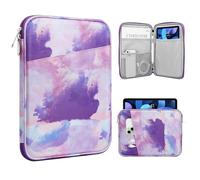 TiMOVO 9-11" Custodia per Tablet, Compatibile con iPad 11" A16 2025, iPad 10,9"/10,2"| Air 11", Galaxy Tab A9+ / A11 Plus 11", Borsa Protettiva con Tasche, Viola di Acquerello