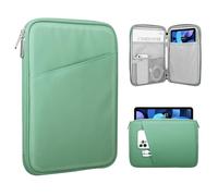 TiMOVO 9-11" Custodia per Tablet, Compatibile con iPad 11" A16 2025, iPad 10,9"/10,2"| Air 11", Galaxy Tab A9+ / A11 Plus 11", Borsa Protettiva con Tasche, Bodhi Verde