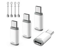 TiMOVO Adattatore da Lightn-ing Femmina a USB C Maschio, USB-C a Lightn-ing con Anti-Lost Loop, Carica e Sincronizzazione Dati per i-Phone 15/16 Pro/Pro Max/Plus, iPad PRO/Air, Non per Audio/OTG