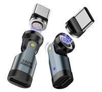 TiMOVO Adattatore Magnet USB C, 2 PZ, Ricarica PD 240W, Grigio