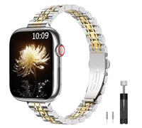TiMOVO Cinturino Metallo Compatibile con Apple Watch Series 11 42mm, Argento/Oro