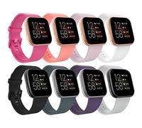 TiMOVO Cinturino per Fitbit Versa/Versa Lite/Versa 2, [8 Pezzi] Cinturino in Silicone Morbido Leggero Sportivo Cinturino di Ricambio, Piccolo - Multi Colore