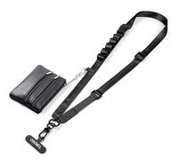 TiMOVO Clip & Go Cintura per Telefono con Porta Carte, Nera