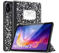 TiMOVO Cover Compatibile con Xiaomi Redmi Pad 2 2025, Sottile e Leggero, Cover Protettiva a Guscio Posteriore Rigido per Redmi Pad 2 Tablet 11 Pollici con Funzione di Auto Sveglia/Sonno, Quaderno Nero
