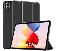 TiMOVO Cover Compatibile con Xiaomi Redmi Pad 2 Pro 12,1 Pollici 2025, Sottile e Leggero, Cover Protettiva a Guscio Posteriore Rigido, Auto Sveglia/Sonno, Nero