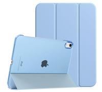 TiMOVO Cover Custodia Compatibile con iPad (A16) 11 Generazione 11 Pollici 2025/iPad 10 Generazione 10,9" 2022, Retro in PC Rigido Semi-Trasparente, Auto Sveglia/Sonno, Azzurro Cielo Soleggiato