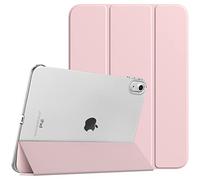 TiMOVO Cover Custodia Compatibile con iPad (A16) 11 Generazione 11 Pollici 2025/iPad 10 Generazione 10,9" 2022, Retro in PC Rigido Semi-Trasparente, Funzione di Auto Sveglia/Sonno, Rosa Chiaro