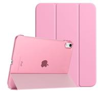 TiMOVO Cover Custodia Compatibile con iPad (A16) 11 Generazione 11 Pollici 2025/iPad 10 Generazione 10,9" 2022, Retro in PC Rigido Semi-Trasparente, Auto Sveglia/Sonno, Fiore Rosa